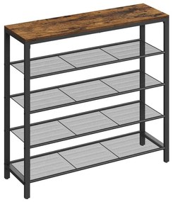 DAVOR cipőtároló barna/fekete