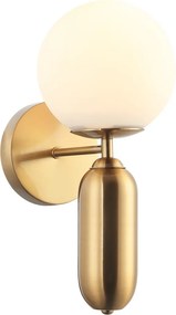 Italux glamour modern fali lámpa aldeva antik bronz fehér itxwl-02340-1-bro