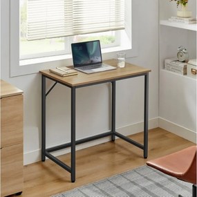 Dolgozószobai szett íróasztal TAYLOR 80x50 cm sonoma tölgy + irodai szék AVOLA VELVET királykék