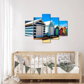 Kép - Brighton Beach, Melbourne, Ausztrália (150x105 cm)