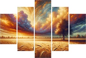 Kép – Fa a mezőn (150x105 cm)