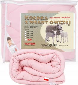 Báránygyapjú paplan 140x200cm Téli gyapjú Meleg Vastag Puha Ekrü