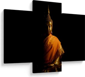 Kép - Arany Buddha szobor (90x60 cm)