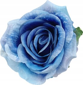 Rózsa Fej Termék 12db Mesterséges Virágok 10cm Sötétkék