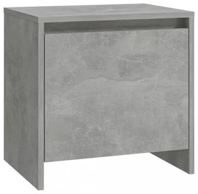 betonszürke szerelt fa éjjeliszekrény 45x34x44,5 cm