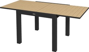 Outsunny Bútor Kert Étkezőasztal 6 Fő Részére, Tágítható Erkélyasztal Max. 70 kg Teherbírással, Alumínium, Sárga 81/162 x 80 x 75 cm | Aosom