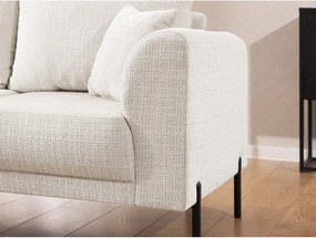 Bézs zsenília sarokkanapé (bal oldali-L alakú) Mauris – Ropez