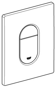 GROHE 38844000 - Öblítő nyomólap ARENA COSMOPOLITAN 156 × 197 mm króm