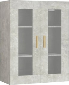 vidaXL betonszürke függő faliszekrény 69,5 x 34 x 90 cm