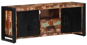 tömör újrahasznosított fa TV-szekrény 100x30x40cm