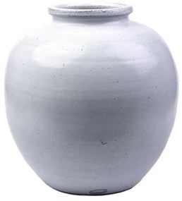 Kerámia váza antikolt szürkés fehér 36 cm