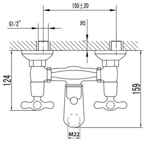 Aqualine - Fürdőkészlet VICTORIA fényezett króm