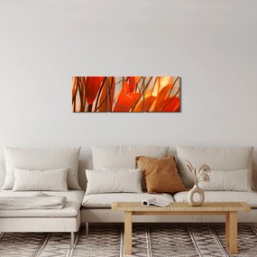 A szirmok képe (órával) (90x30 cm)