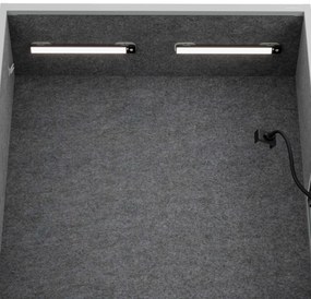 Sally 1150mm korpus Szary - siedzisko Ciemnoszary