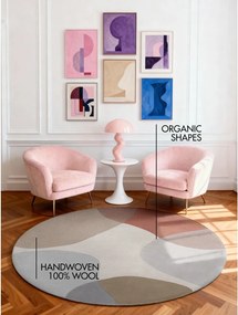 Bézs kézi szövésű gyapjú kerek szőnyeg ø 200 cm Hackney Clarissa – Ted Baker