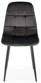 KINDREL étkezőszék, 1 db, fekete