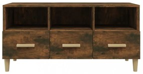 füstös tölgy színű szerelt fa TV-szekrény 102 x 36 x 50 cm