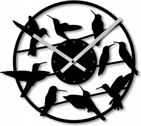 Falióra 50 cm Falióra Nagy Áttört Óra A Nappaliba Madarak Madár