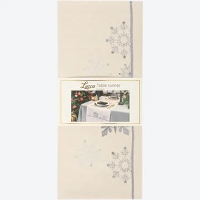 Hímzett Futófelület karácsonyi asztalra Karácsonyi Dekoráció 140x40cm