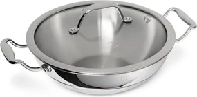 BerlingerHaus Professzionális Wok fedővel (24 cm) Copper Touch Collection (BH/8812)