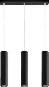 Led Mennyezeti Függő Lámpa Állítható Modern 3x GU10 Fekete