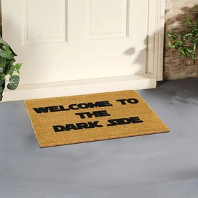 Welcome to the Darkside természetes kókuszrost lábtörlő, 40 x 60 cm - Artsy Doormats