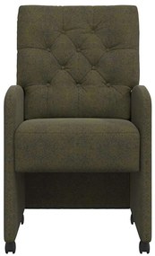 Kerekes Étkező Székek 2 pcs Katonai zöld 58 x 67 x 97 cm