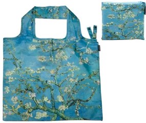 ECO bevásárló táska újrahasznosított műanyag palackból,48x60cm,összehajtva 15x12cm-es tasakban, Van Gogh:Mandulavirágzás