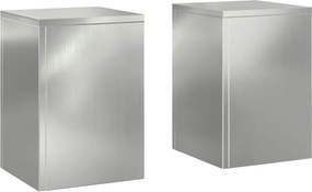 vidaXL Növényállvány 2 pcs Ezüst 24 x 24 x 35 cm Horganyzott acél