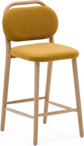 Mustársárga bárszék (ülésmagasság 66 cm) Helda – Kave Home