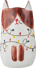 PABLO kerámia macska váza 20 cm , égősorral