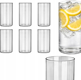 Pohár Szett 6 db-os 600 ml-es pohár vízhez hosszú Egyenes