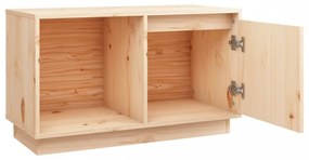 tömör fenyőfa TV-szekrény 74 x 35 x 44 cm