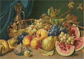 Flizelin tapéta falra Prémium Gyümölcsös báj 208x146 Ragasztó