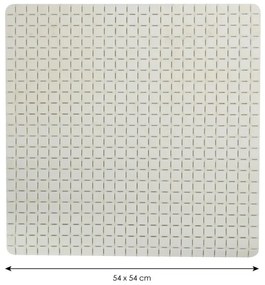 Spirella csúszásgátló zuhanyszőnyeg QUADROPremium, fehér, 54 x 54 cm, 54 x 54 cm