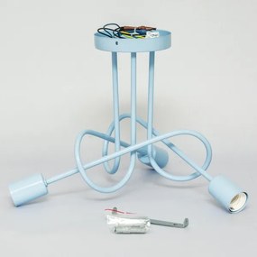 Felületre szerelt csillár OXFORD 3xE27/15W/230V kék