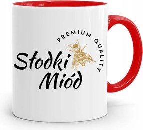 Piros Méhész Bögre Édes Méz Ajándék fényképes nyomtatással