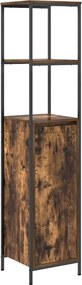 vidaXL füstölt tölgy fürdőszobaszekrény polcokkal 36x35x165 cm