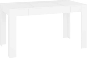 vidaXL fehér szerelt fa étkezőasztal 140 x 74,5 x 76 cm