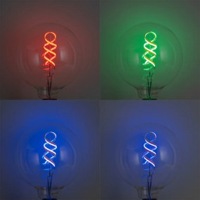 Okos E27 Dimmelhető LED Izzó G125 RGBW 4W 250lm 2700K