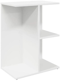 Éjjeliszekrények 2 db fehér 46,5x29x61 cm gépelt fa