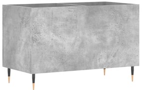 betonszürke szerelt fa hanglemezszekrény 74,5x38x48 cm