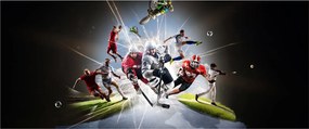 Kép - Sportolók (120x50 cm)
