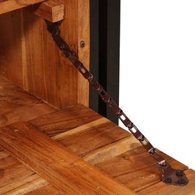 Cipőszekrény polcokkal Barna 90 x 38 x 45 cm tömör akácfa