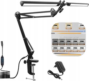 24W-OS Rajzlámpa Asztali Led Lámpa Dupla Erős Töltő