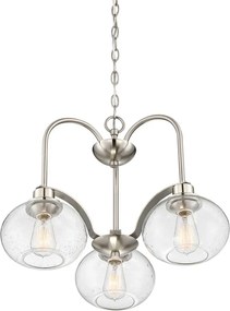 Elstead Lighting QUOIZLE QZ-TRILOGY3-BN Csillár 3x60W/E27