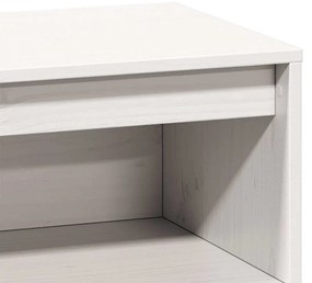 fehér tömör fenyőfa magasszekrény 89x34x116,5 cm