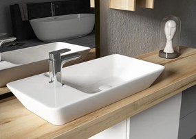 Sanovit - PULTRA ültethető - Top Counter- porcelán mosdó - bal vagy jobb csaplyukas - - 70 x 35 cm