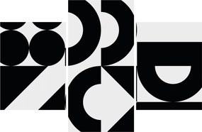 Kép - Geometriai absztrakció N⁰2 (90x60 cm)