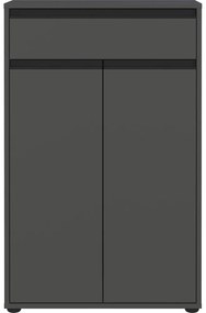 Antracitszürke magas fürdőszoba szekrény 63x98 cm Lemont – Germania